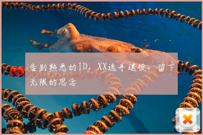 告别熟悉的ID，XX选手退役，留下无限的思念
